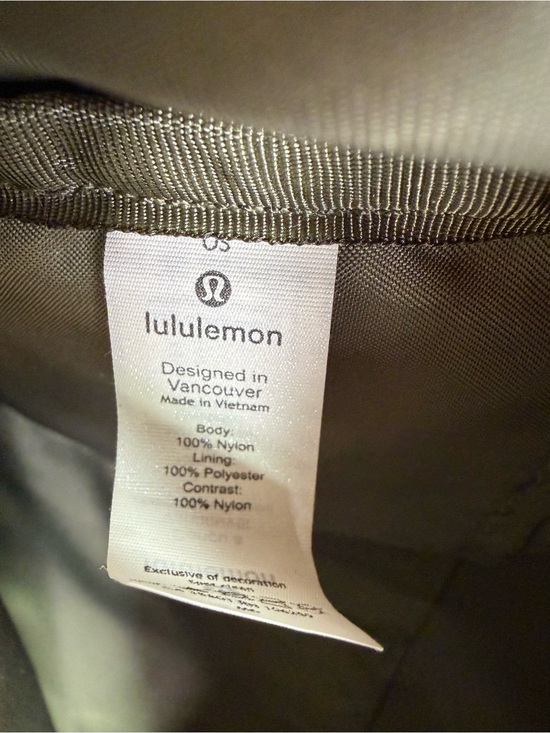 Lululemon Dark Olive Green Nylon Backpack Everyday Travel Gym Bag OS main image 8